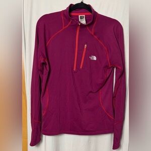 The North Face Flight Series Magenta Quarter-Zip Pullover Size Large